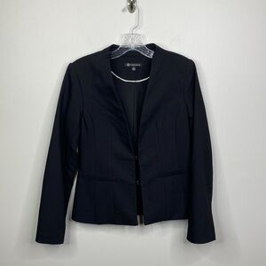 Versona Solid Black Clasp Close Career Sport Blazer Women's Size 4